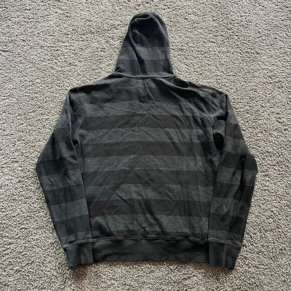 Vuori Clark Hoodie Black Grey Striped Sweatshirt Pullover Men’s Sz Medium - Picture 3 of 6